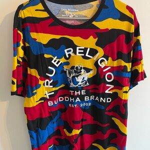 True Religion Short Sleeve Logo Tee - Yellow/Red/Blue/Black